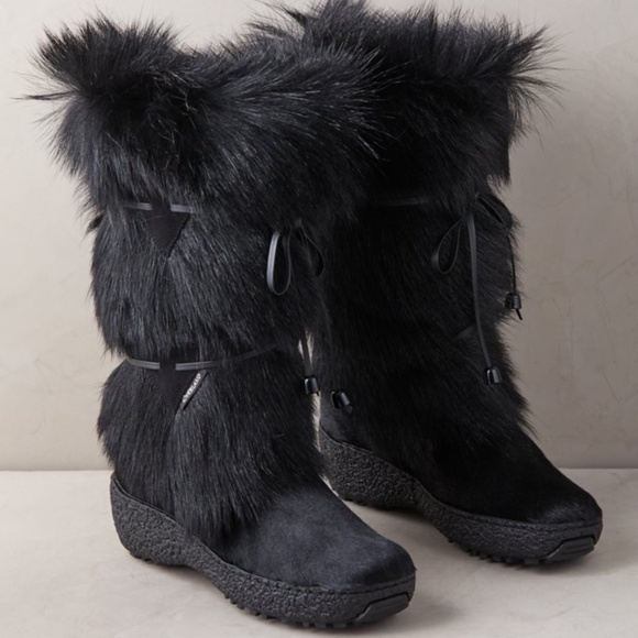 Italian Fur & Leather Winter Boots – Size 39 (US 8.5–9) - Picture 6 of 6